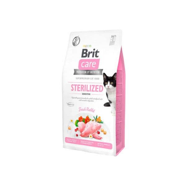 Brit Care Grain Free Sterilized Sensitive Rabbit & Peas 400g