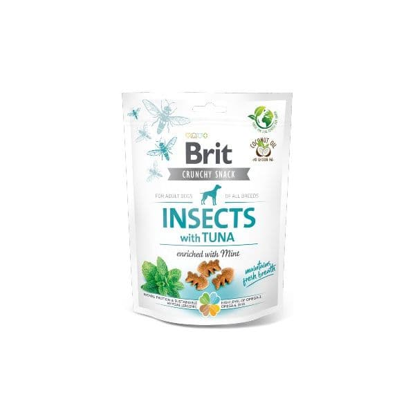 Brit Crunchy Cracker Insects Tuna Enriched Mint 200g