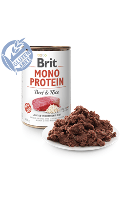 Ração Húmida Brit Care Dog Mono Protein Beef & Rice 400g