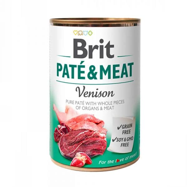Ração Húmida Brit Care Dog Paté & Meat Venison 400g