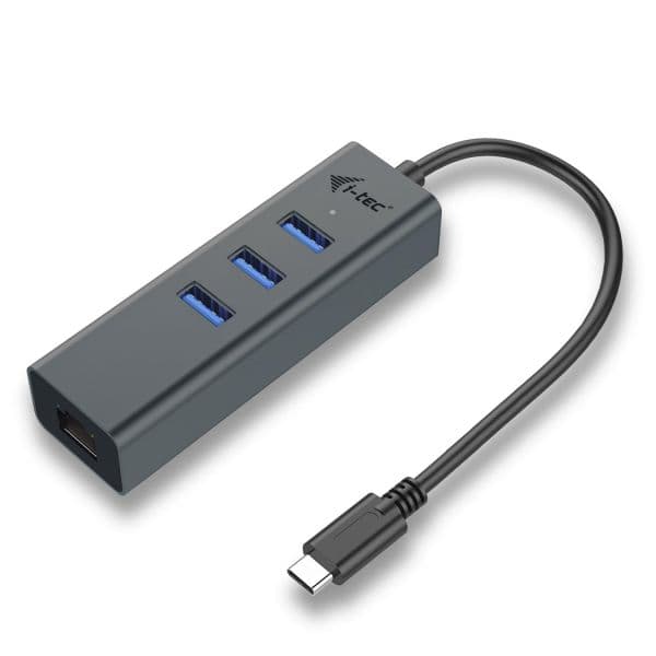 I-Tec Usb-hub Usb-c Metal Hub 3 Port Giga Anthrazit 1000 Mbit/s 1x - C31METALG3HUB