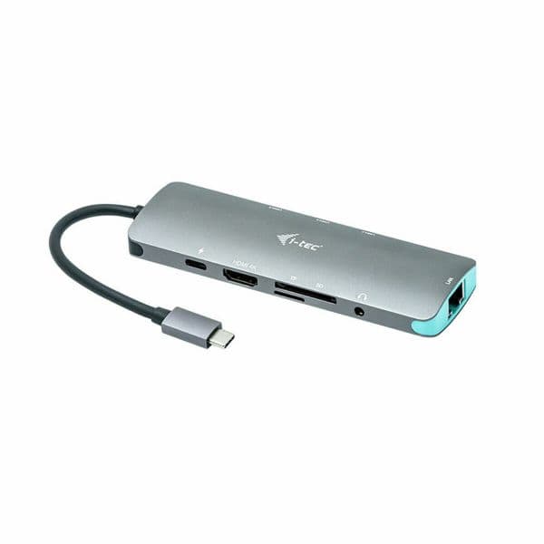 i-tec Nano-Dockingstation HDMI USB-C USB RJ-45 para Notebook Cinza - C31NANODOCKLANPD