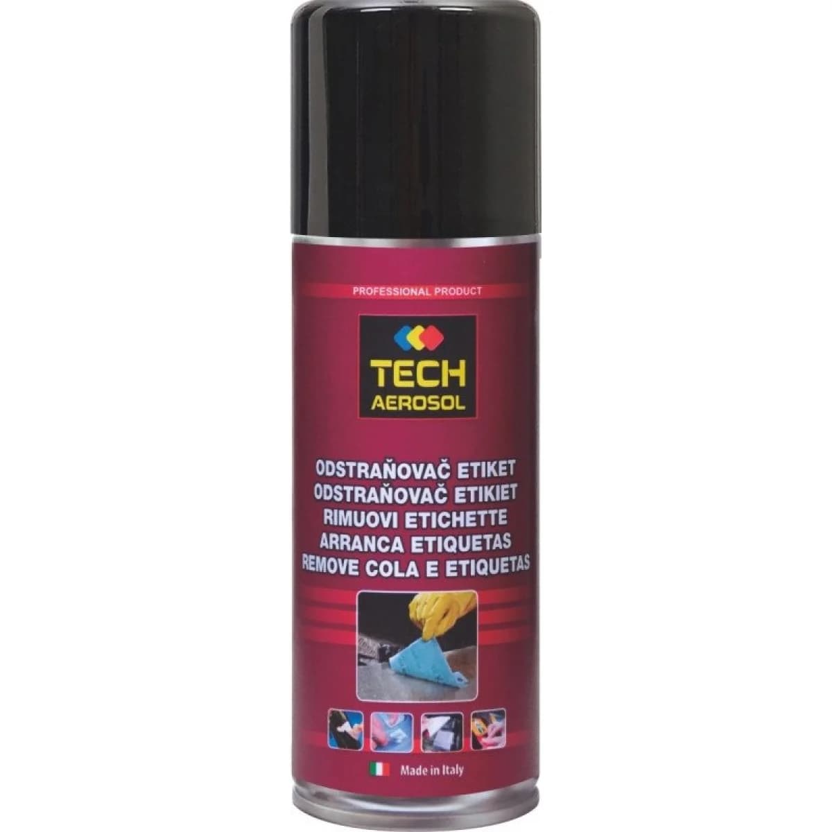 Spray removedor cola e etiquetas 200ml refª 288600100005 Tech Aerosol - 288600100005 - Ferramentaspro.pt