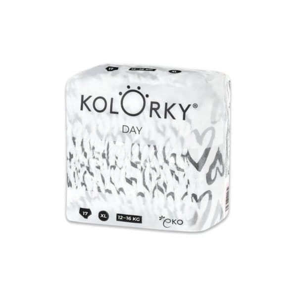 Kolorky Fraldas Ecológicas Day Hearts Tamanho GG (12-16 Kg) 17 un
