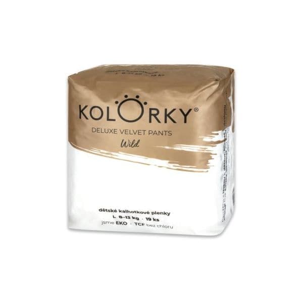 Kolorky Deluxe Velvet Pants Wild Fraldas-cueca Tamanho G 8-13 Kg 19 Un.