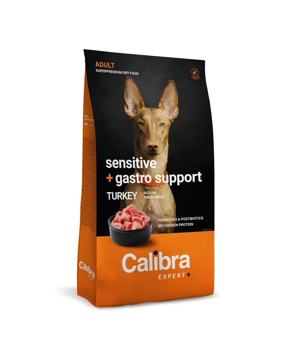 Calibra Expert+ Cão Adulto Sensível e Suporte Gastrointestinal - Ração seca para cão com digestão sensível