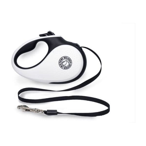 Kiwi Walker Trela Extensível Preto e Branco M