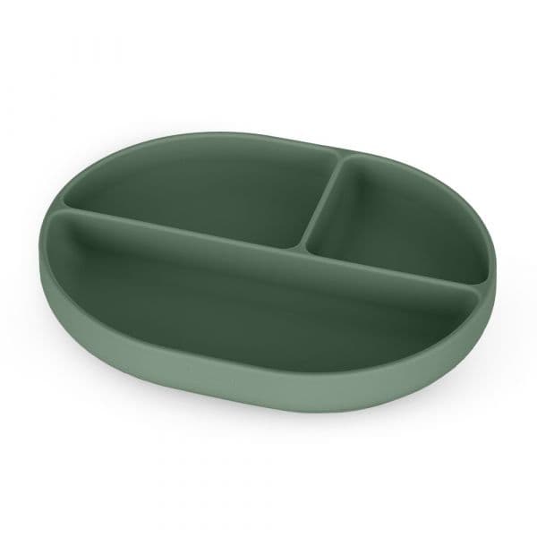 Petite&Mars Prato de Silicone Dividido Take&match Misty Green