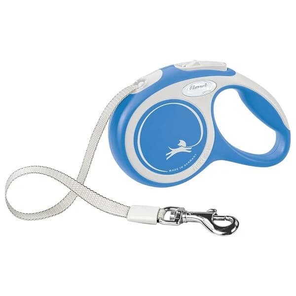 Flexi New Comfort Trela Extensível Fita Azul Pastel M