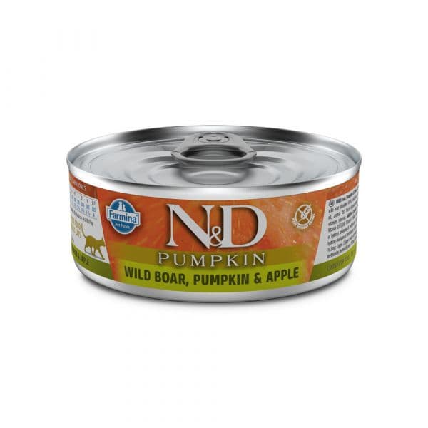 Ração Húmida Farmina N&D Pumpkin Adulto Javali, Abóbora & Maçã 70g