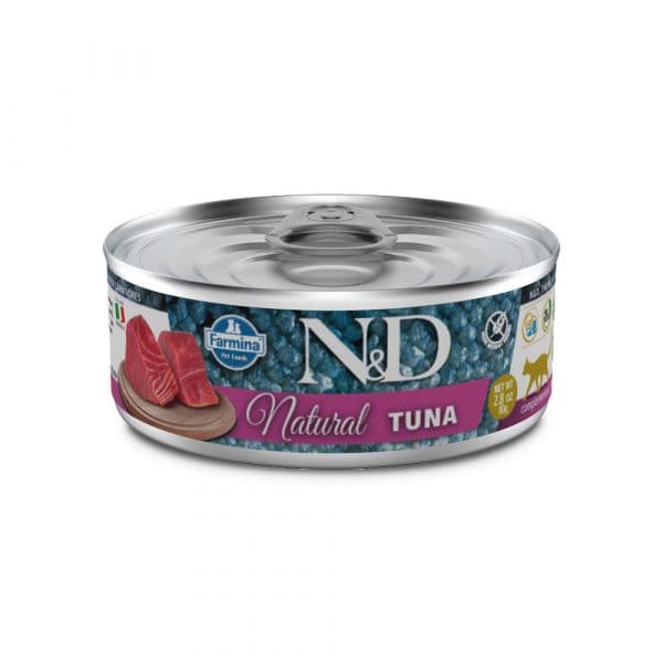 Ração Húmida Farmina N&D Natural Adulto Atum 70g