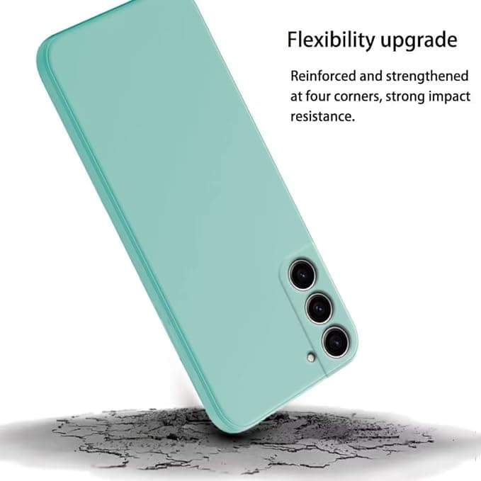 Capa Silicone Líquido Samsung A03s Verde Água