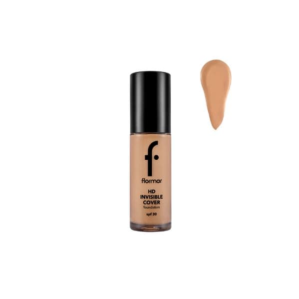 Flormar Invisible Cover HD Foundation SPF30 Tom 100 Medium Bege 30ml