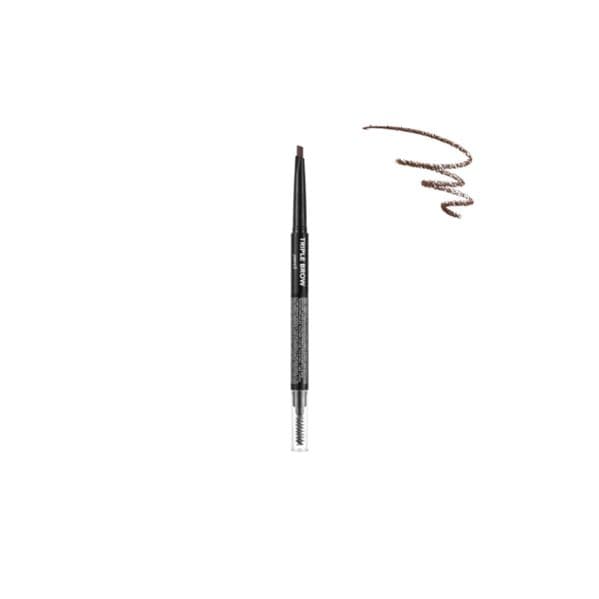 Flormar Triple Brow Pencil Lápis de Sobrancelhas 3 em 1 Tom 002 Auburn 0.75 g
