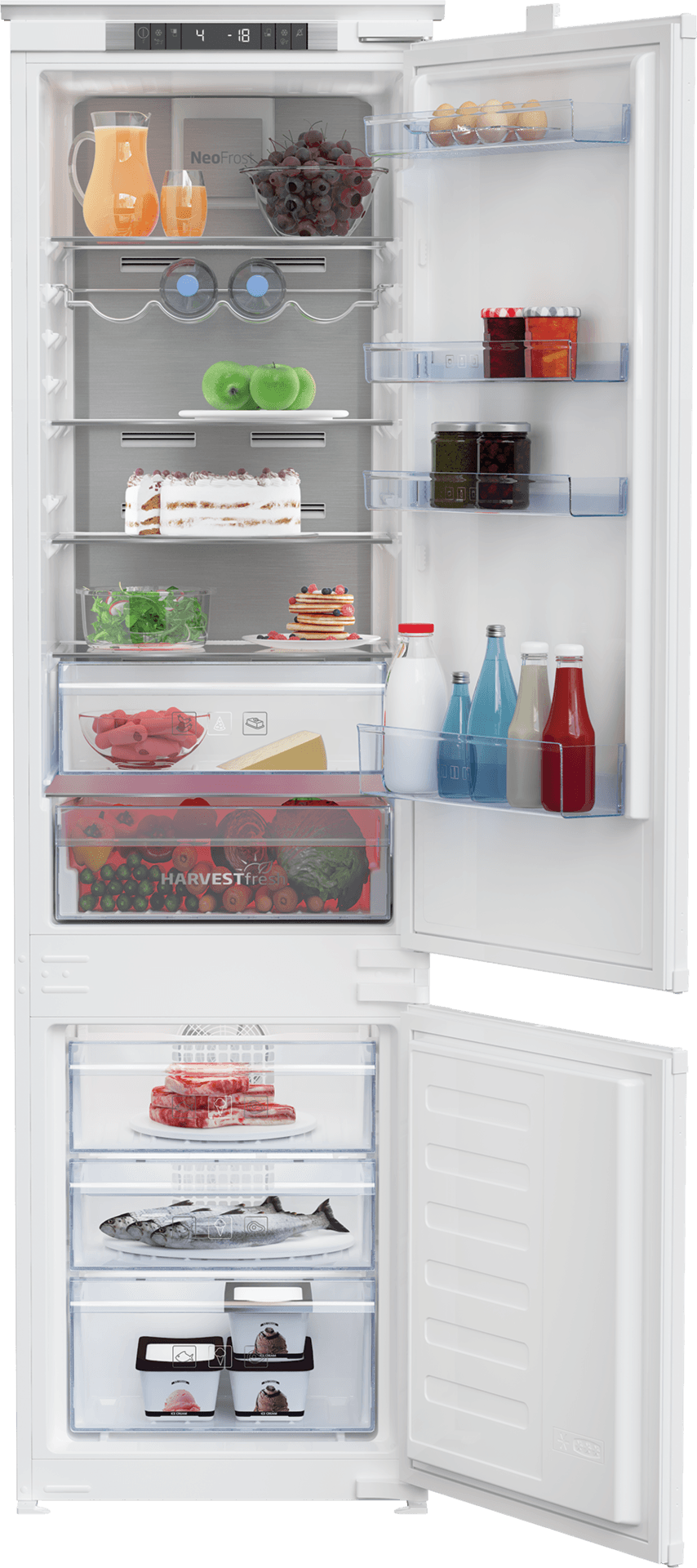 Frigorífico Combinado Beko BCNA 306E3 SN 284L Classe F