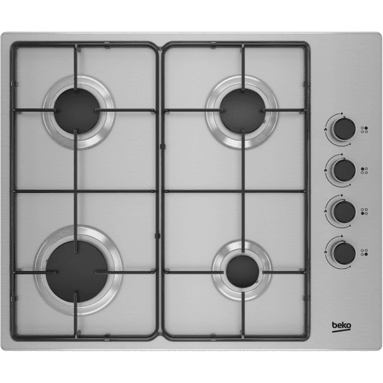 Placa Gás Beko HIGG64103SXN 58cm Gás Natural