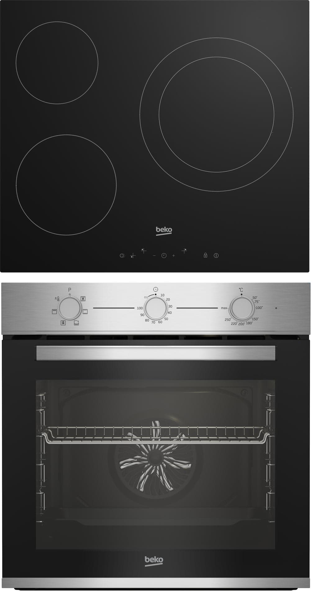 Forno + Placa Beko BBSE12120XD