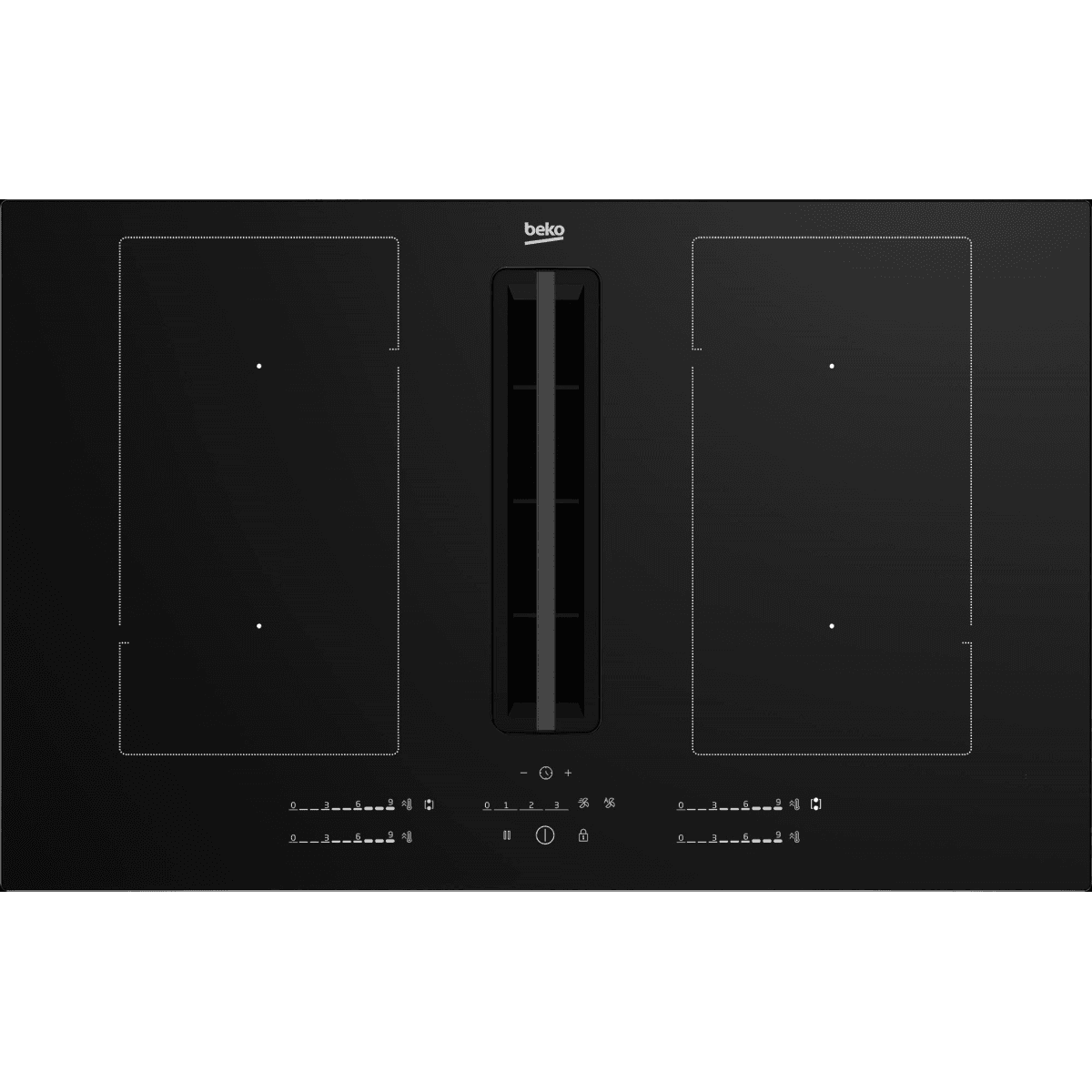 Placa de Indução Beko HIXI84700UP | 4 zonas, 80cm, Slider Control