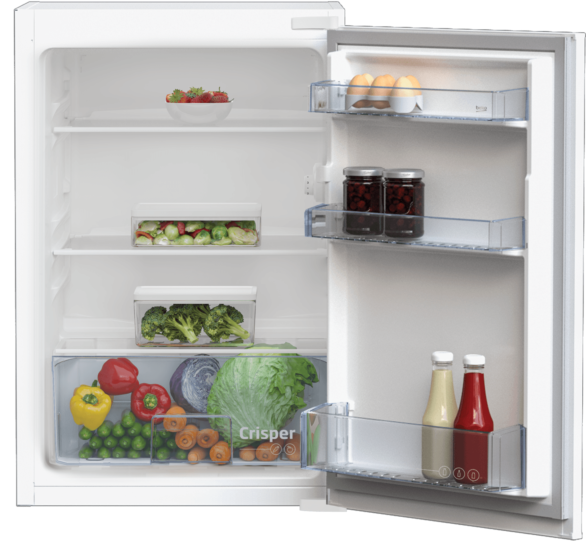 Frigorífico Encastre Beko B1904N | 140L, Classe E, 28 dB