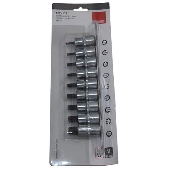 Jogo chaves caixa ½ Torx macho T20-T60 9Pç refª C28S-RT9 CETA
