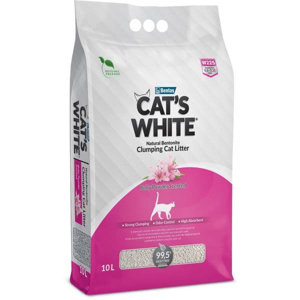Cat's White Areia Baby Powder 10L
