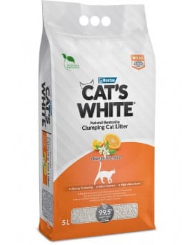 CAT'S WHITE - Areia Aglomerante para gato - Laranja