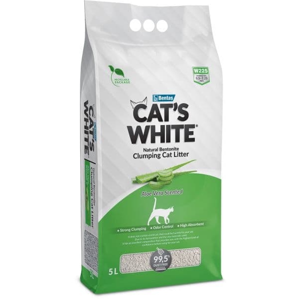 Cat's White Areia Aloe Vera 5L
