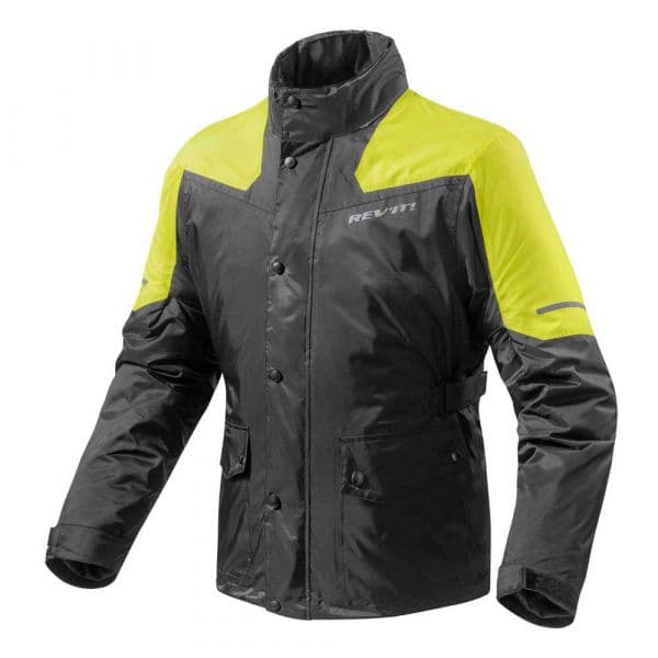 Revit Casaco Nitric 2 H2o Rain Jacket Black- Neon Yellow XS
