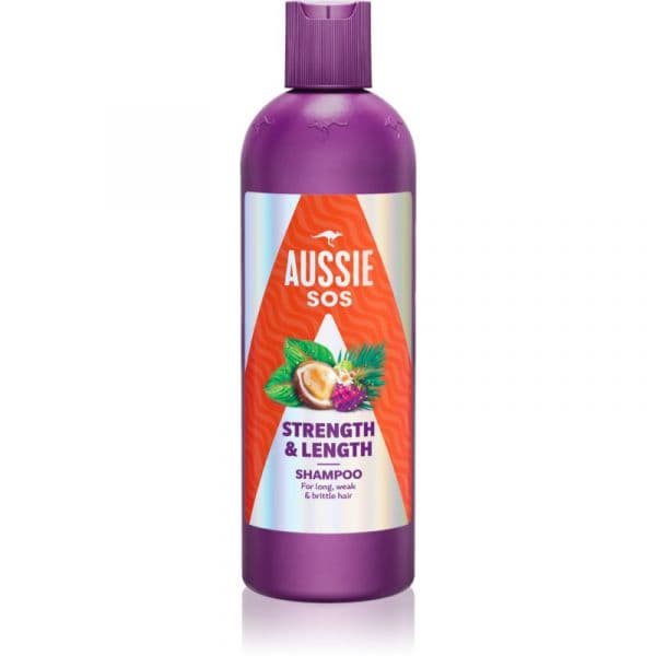 Aussie Sos Strength Length Shampoo Reforçador para Cabelo Comprido 300ml