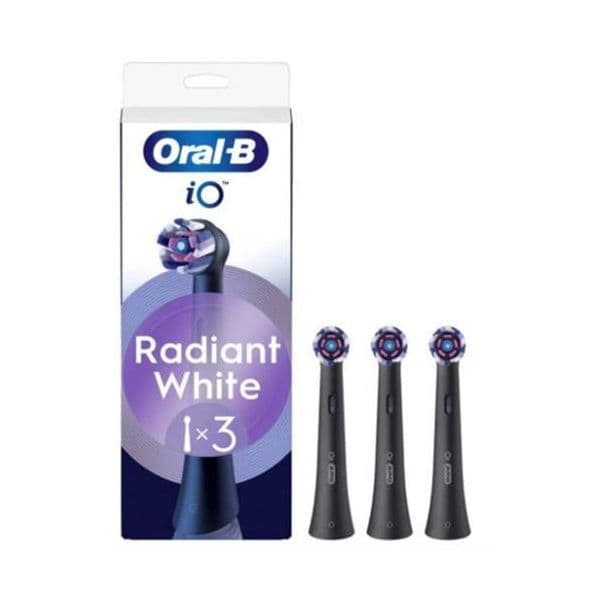 Oral-B Recargas para Escova de Dentes Elétrica iO Series Radiant White/Black 3 Unidades