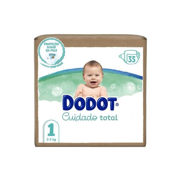 Dodot Pro Sensitive+ Fraldas T1 (2-5Kg) 35 Unidades