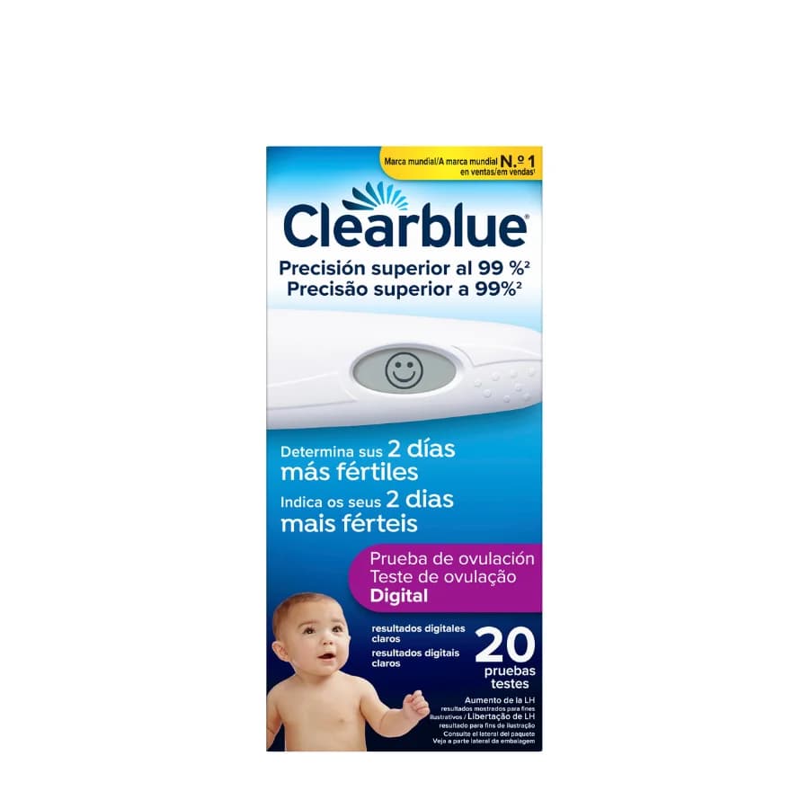 Clearblue Teste Digital de Ovulação 20 Unidades