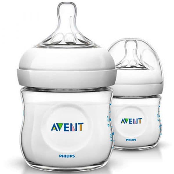 Philips Avent Pack 2 Biberões Natural Fluxo Recém-nascido 125ml - SCF690/27