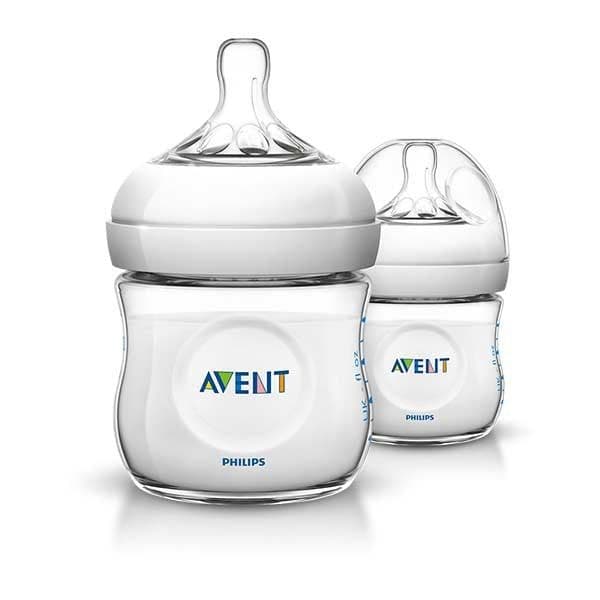 Philips Avent Biberão Natural 125 ml Tetina Fluxo para Recém-nascido 2un