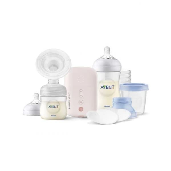 Philips Avent Pack Avent Tira-leite Eléctrico + Biberão + Discos Absorventes Transparente