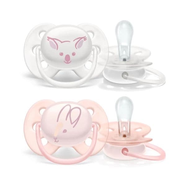 Philips Avent Pack 2 Ulta Soft Chupeta Decorada Menina 0-6M