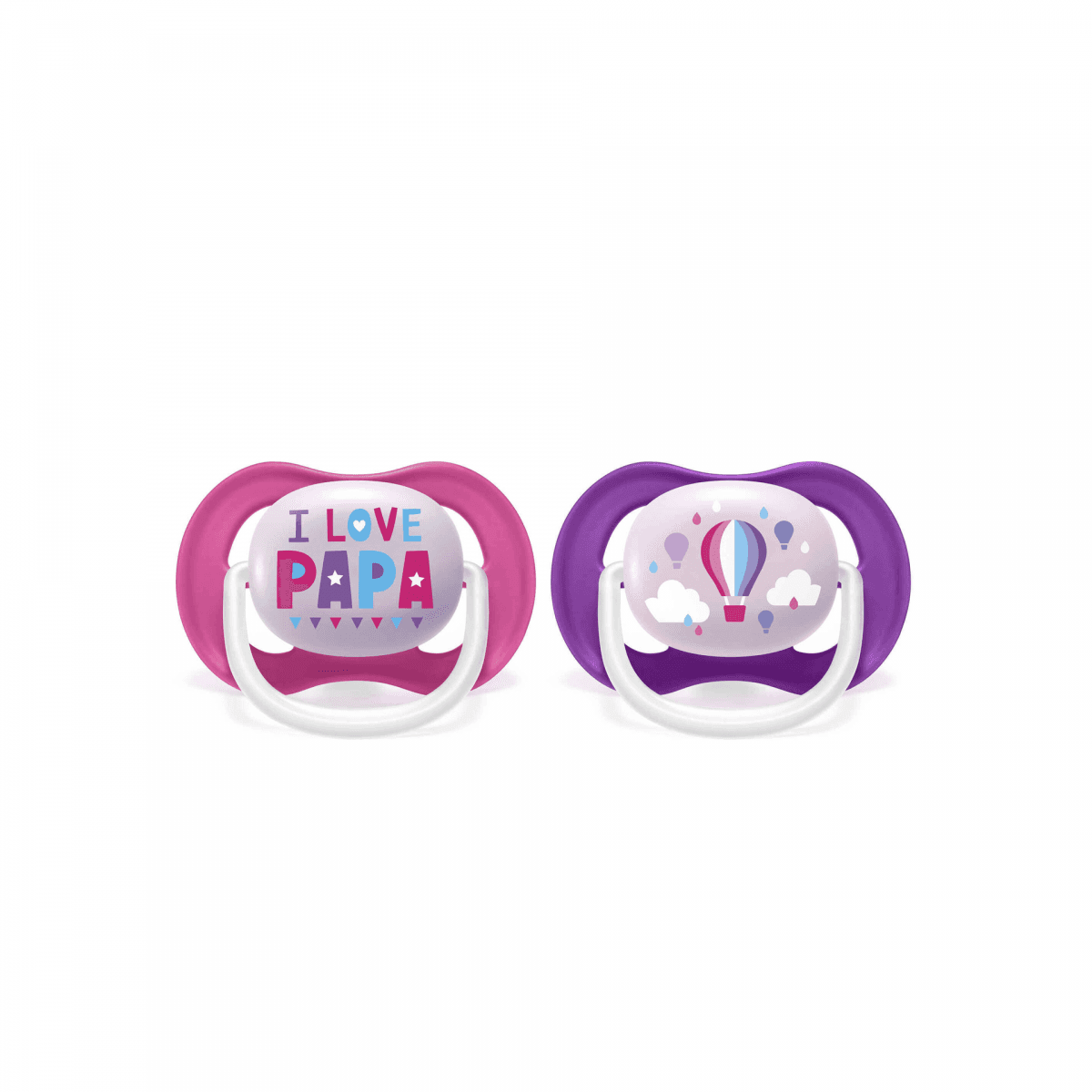 Philips Avent Pack 2 Chupetas Ultra Air 6-18m Rosa/Roxo