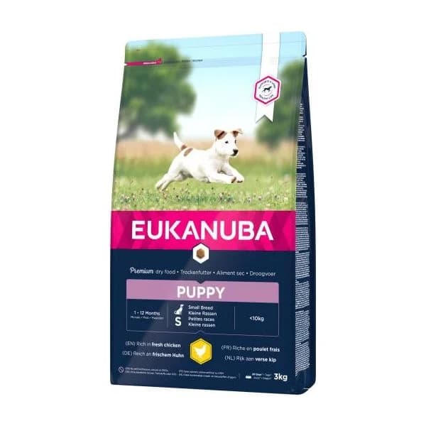 Eukanuba Puppy Small Raça Pequena Frango Fresco 3Kg