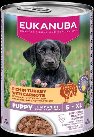 Ração Húmida Eukanuba Puppy Peru & Cenouras 400g