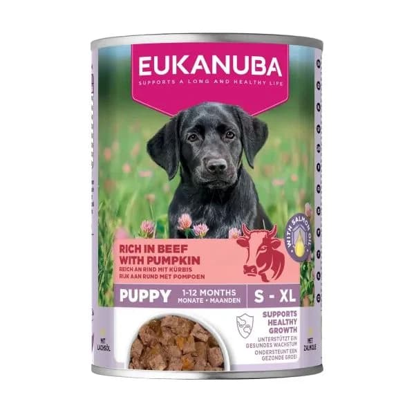 Ração Húmida Eukanuba Puppy Carne de Vaca com Abóbora 400g