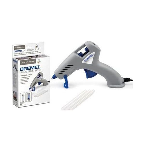 Dremel Pistola Cola Quente 910-3 Cinza/azul | Temperatura Colagem: 165 - F.013.091.0ja