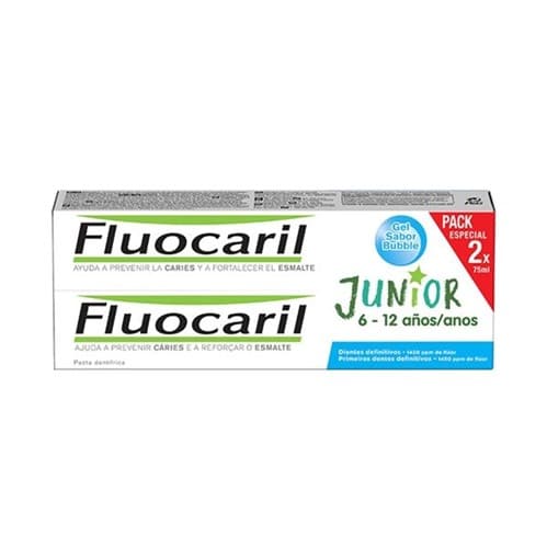 Fluocaril Junior Pasta de Dentes Bubble 2 x 75 mL