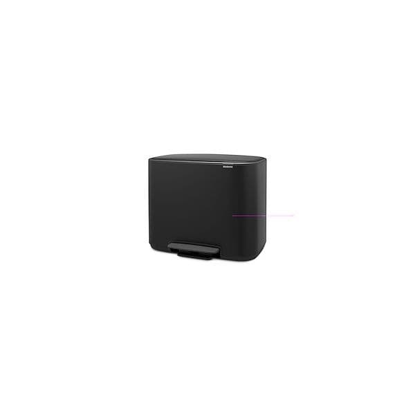 Brabantia Balde do Lixo com Pedal Metal 11+23L para Reciclagem - 82460053