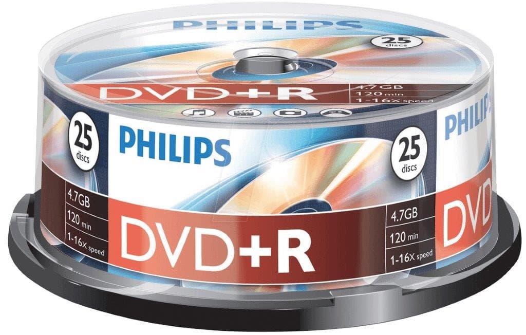 Philips DVD-R 4.7GB 16X Case Pack 25