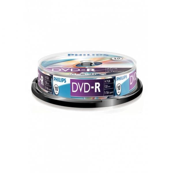 Philips Dvd-r 4,7GB 16x Sp 10 - DM4S6B10F