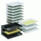 Atlanta Conjunto 8 Tabuleiros 515x362x254mm Black - ATL6160689