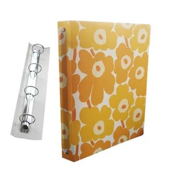 Marimekko Pasta Arquivo Plástico 310x240mm 4 Argolas Yellow