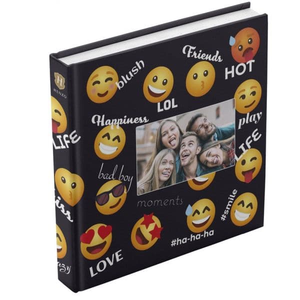 Henzo Alb. Fot. Black Emoji 50fls B 30x30cm Ref.10.736.00