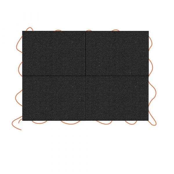 Black & Decker Lona Preta para Reboque 3x4m