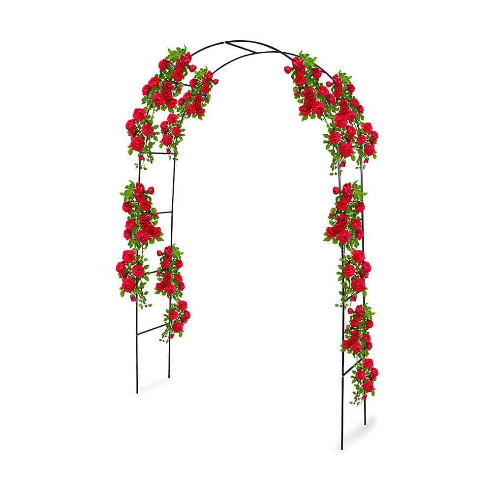 Kinzo Arco para Rosas Metal Preto 240x140cm